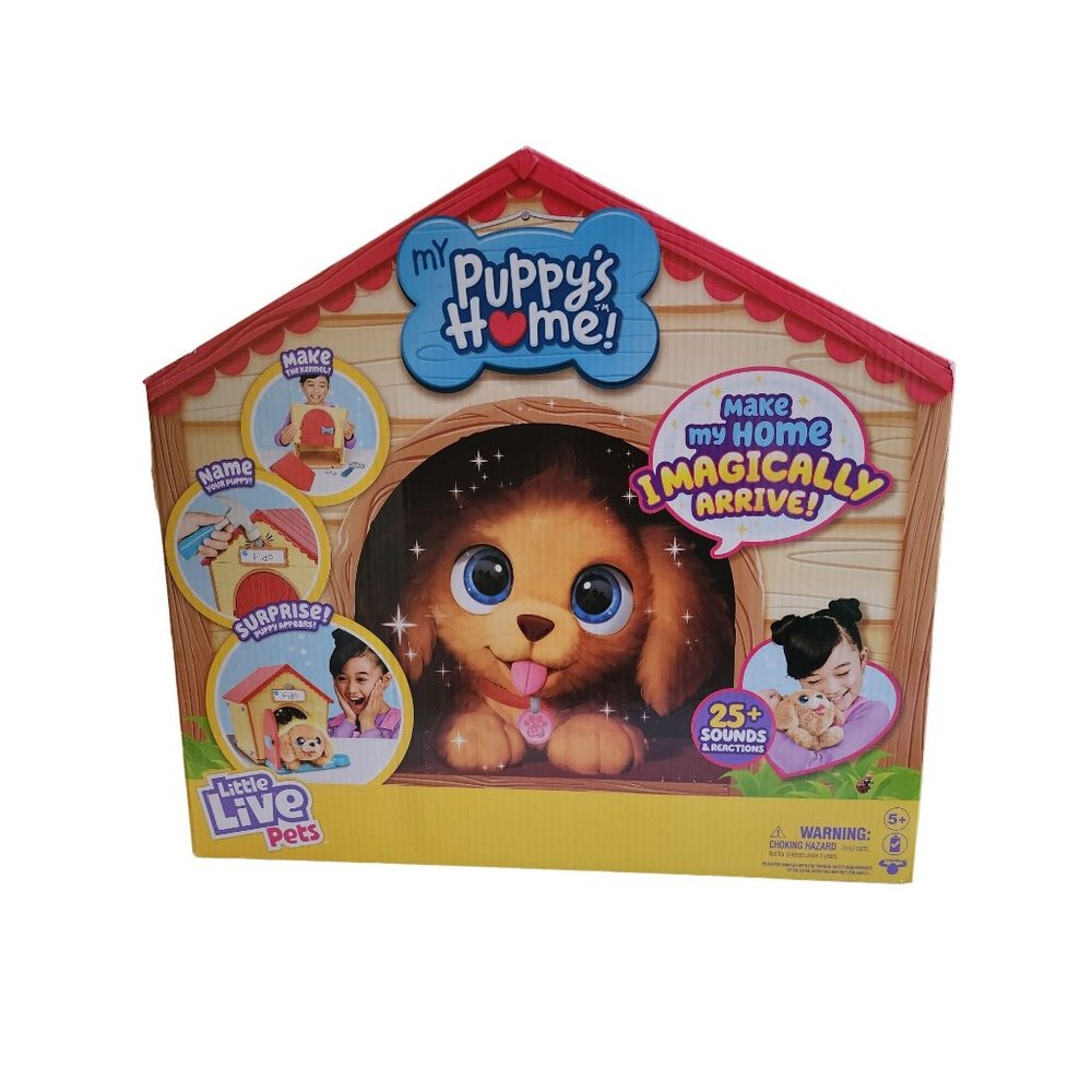 Little Live Pets My Puppy's Home Interactive Puppy & Kennel 25+ Sound & Reaction